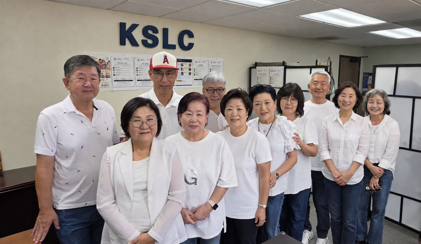 The eleven board members and staff who gathered for the KSLC launch